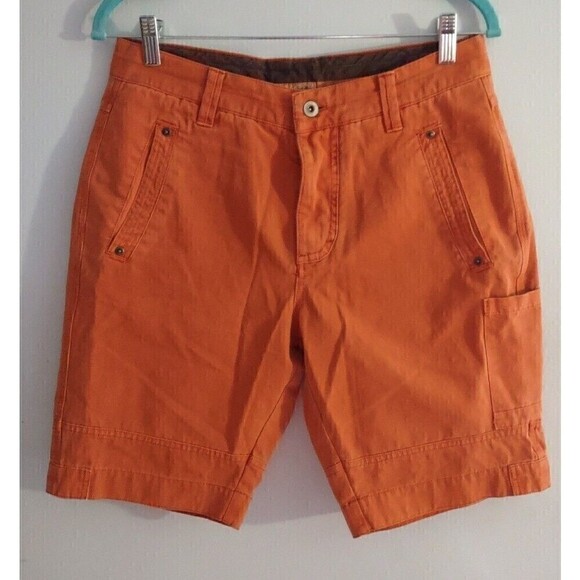 Carbon 2 Cobalt Shorts Men's Chino Dark Orange Inseam 9" - Picture 1 of 4